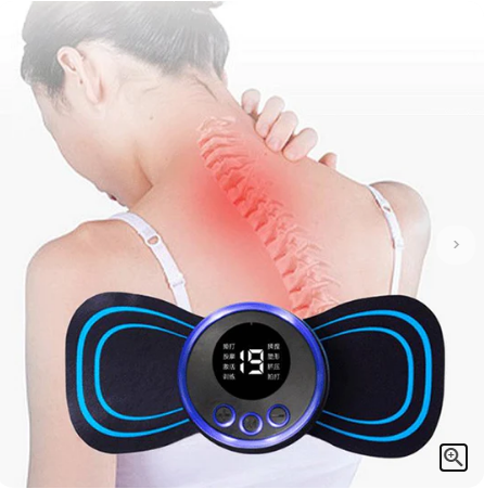 🔥Achetez 2 et obtenez 1 gratuit🎁Masseur Portable avec 8 Modes et Écran LCD - Mini Stimulateur Musculaire pour Soulagement de la Douleur