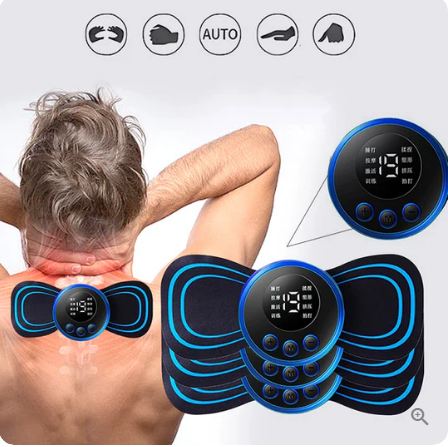 🔥Achetez 2 et obtenez 1 gratuit🎁Masseur Portable avec 8 Modes et Écran LCD - Mini Stimulateur Musculaire pour Soulagement de la Douleur