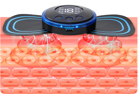 🔥Achetez 2 et obtenez 1 gratuit🎁Masseur Portable avec 8 Modes et Écran LCD - Mini Stimulateur Musculaire pour Soulagement de la Douleur