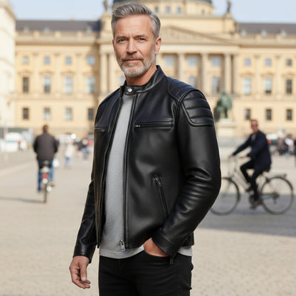 StreetKnight™ – Vintage Genuine Leather Jacket