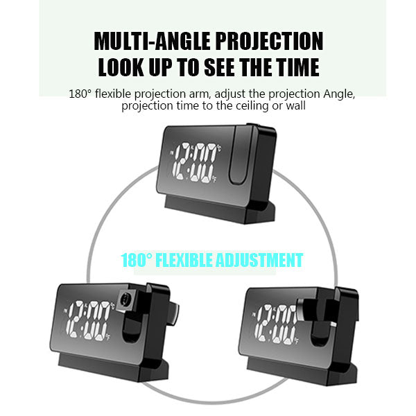 🔥Réveil à projection miroir🔥47 % de réduction