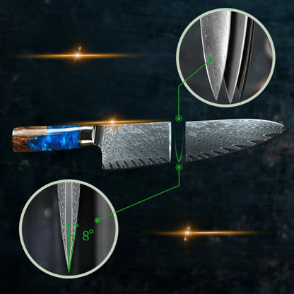 Aoki Damascus Knife Set