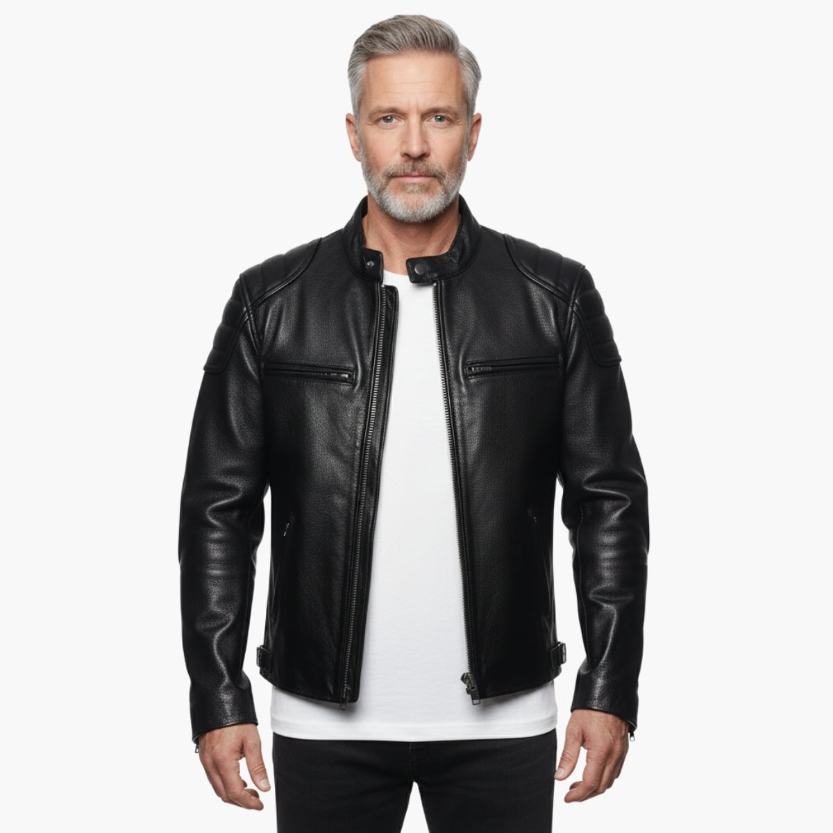 StreetKnight™ – Vintage Genuine Leather Jacket