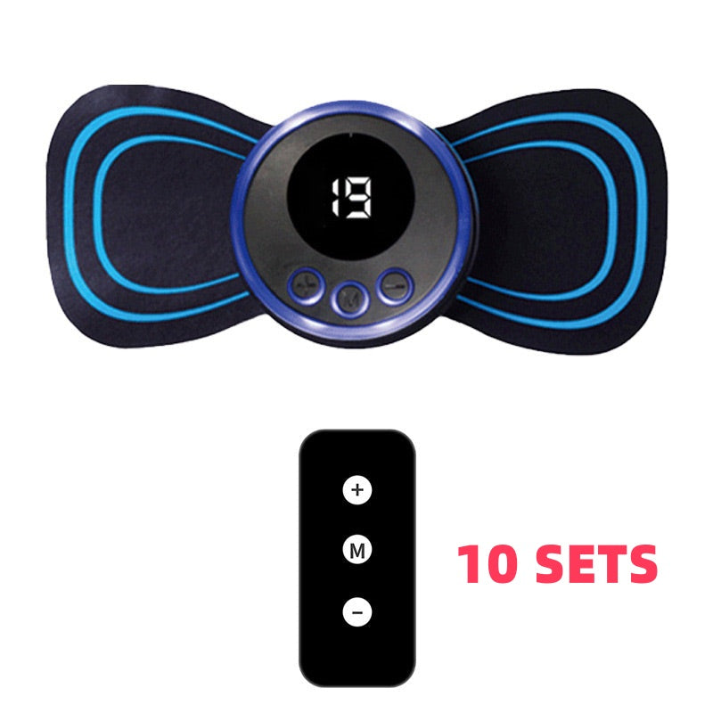 🔥Achetez 2 et obtenez 1 gratuit🎁Masseur Portable avec 8 Modes et Écran LCD - Mini Stimulateur Musculaire pour Soulagement de la Douleur