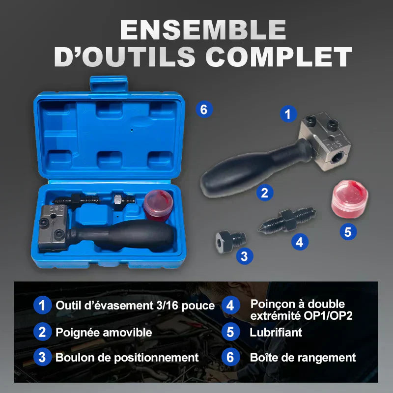Kit Universel d'Outils d'Évasement de Tuyau de Frein Automobile