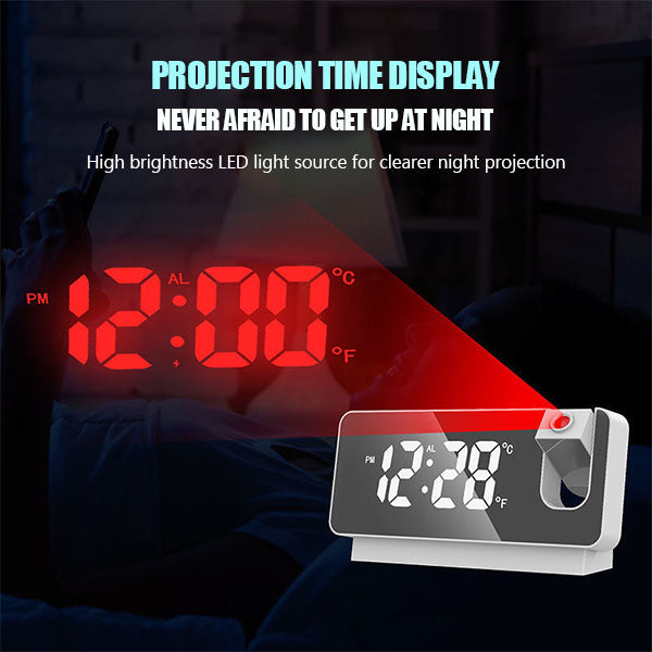 🔥Réveil à projection miroir🔥47 % de réduction