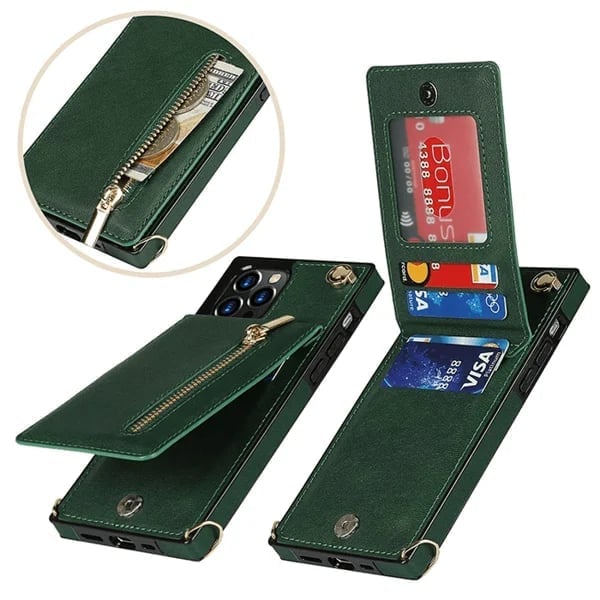 (🔥Vente chaude 2024) Portefeuille à bandoulière pour iPhone avec porte-cartes