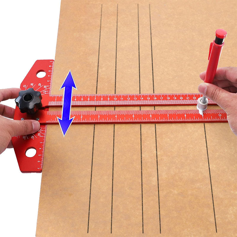 Équerre en T de Dessin Réglable en Aluminium Multifonctionnelle