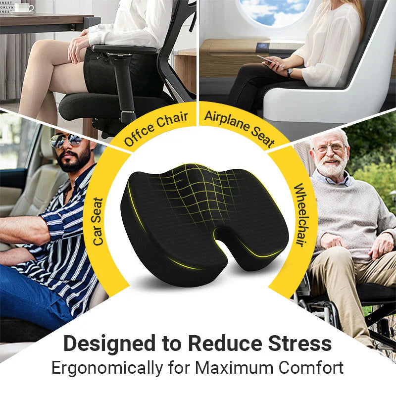 Coussin Ergonomique à Protection Lombaire et Coccyx en Forme de U avec Rebond Lent✨