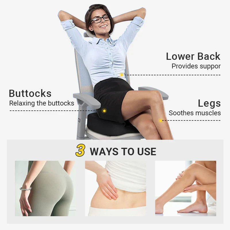 Coussin Ergonomique à Protection Lombaire et Coccyx en Forme de U avec Rebond Lent✨