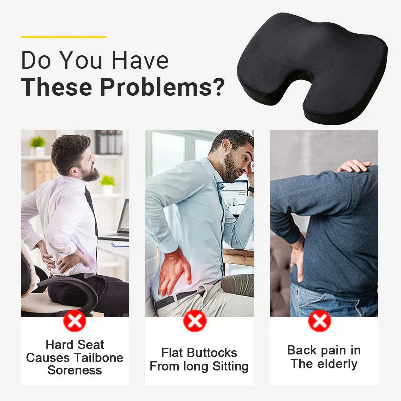 Coussin Ergonomique à Protection Lombaire et Coccyx en Forme de U avec Rebond Lent✨
