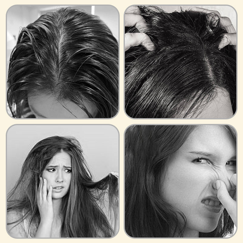 Shampoing de Réparation et Anti-Graisse aux Herbes pour Cheveux